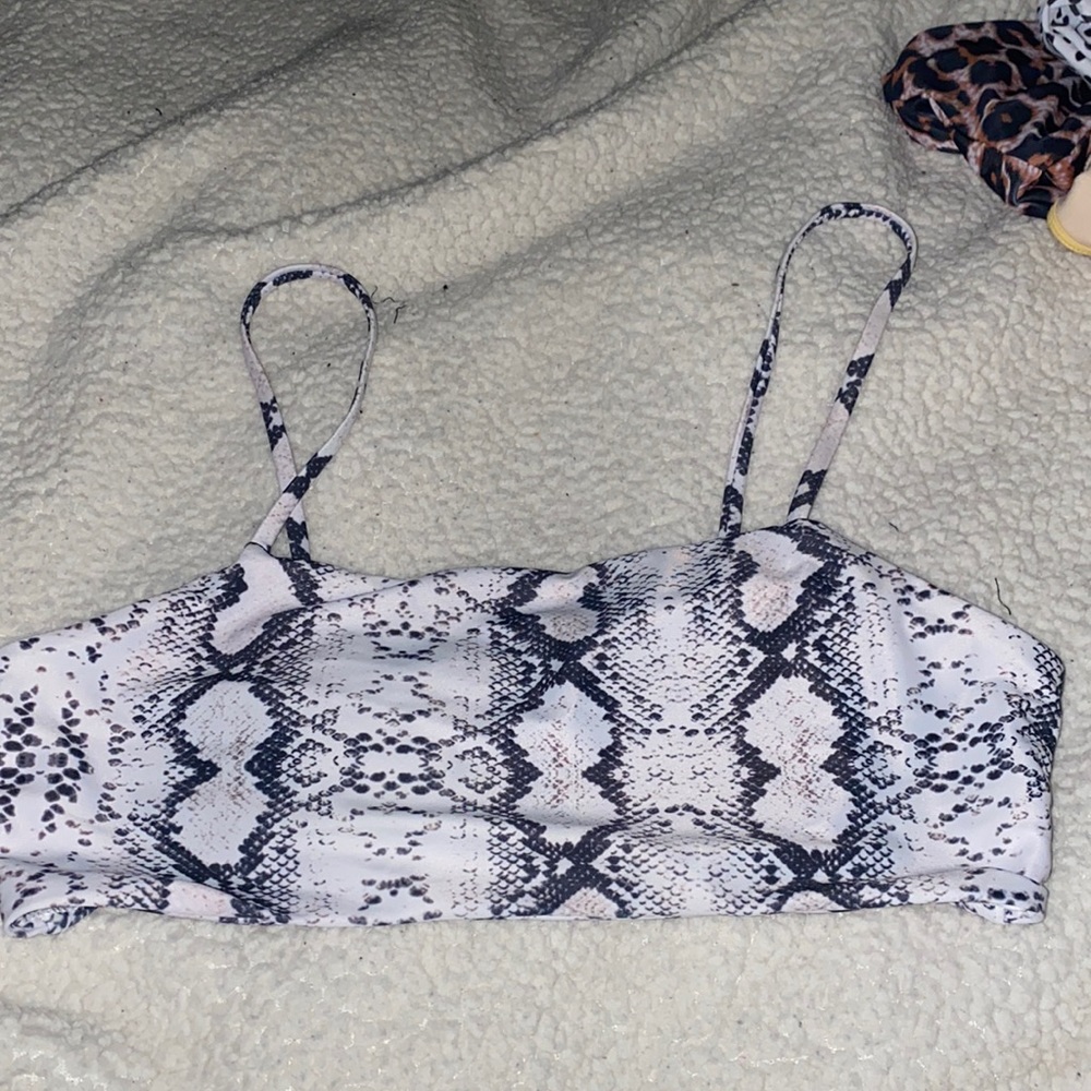 Marble bathing suit top